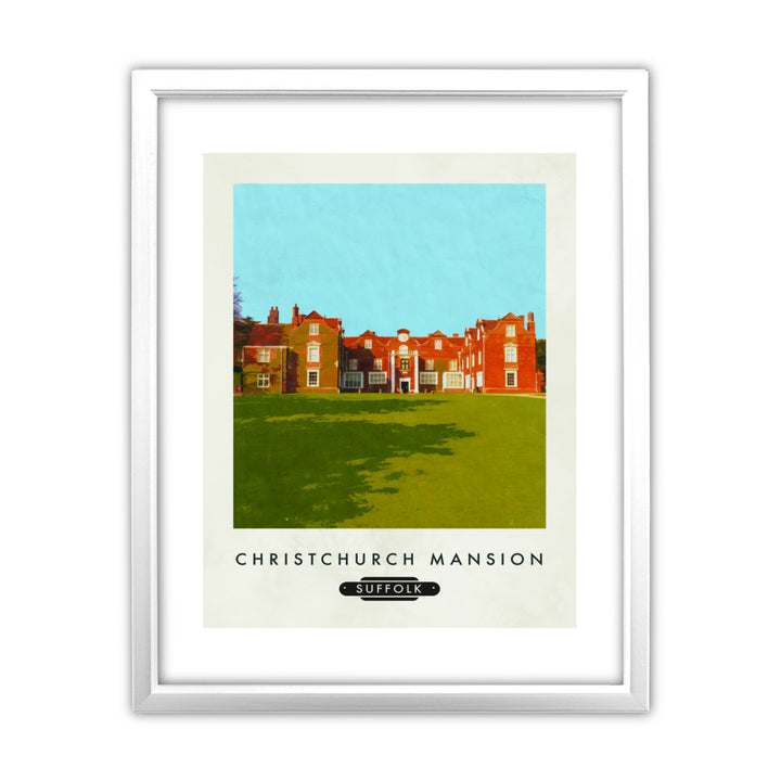 Christchurch Mansion, Ipswich, Suffolk 11x14 Framed Print (White)