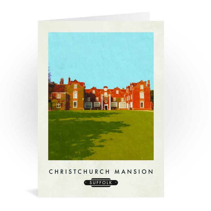 Christchurch Mansion, Ipswich, Suffolk Greeting Card 7x5
