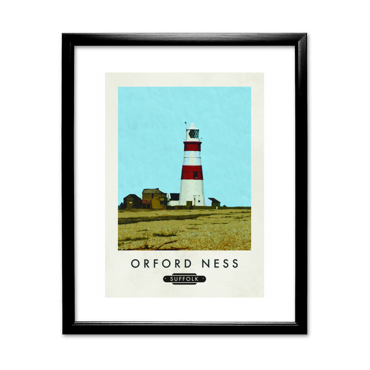 Orford Ness, Suffolk 11x14 Framed Print (Black)