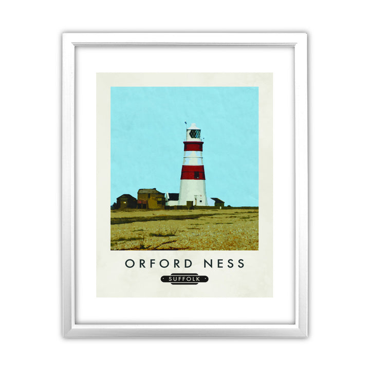 Orford Ness, Suffolk 11x14 Framed Print (White)