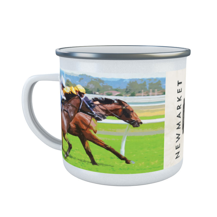 Newmarket, Suffolk Enamel Mug