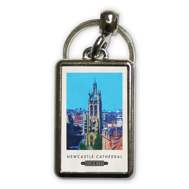 Newcastle Cathedral Metal Keyring