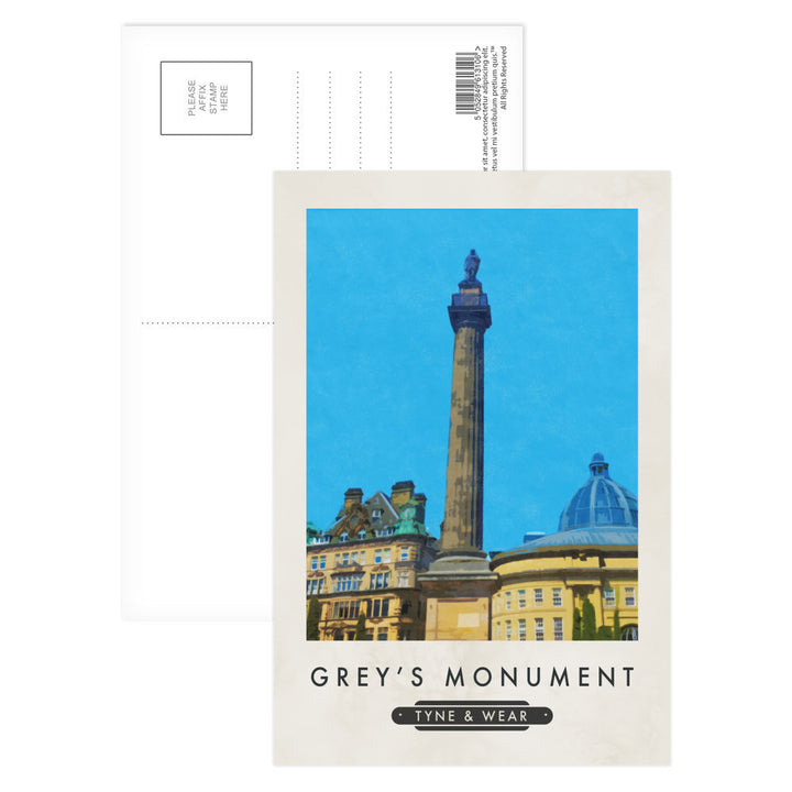 The Greys Monument, Newcastle-Upon-Tyne Postcard Pack