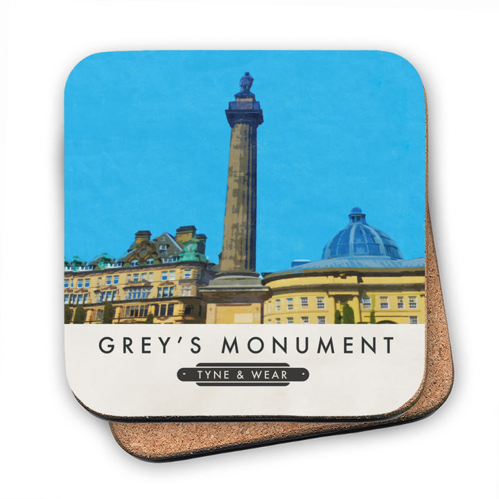 The Greys Monument, Newcastle-Upon-Tyne MDF Coaster