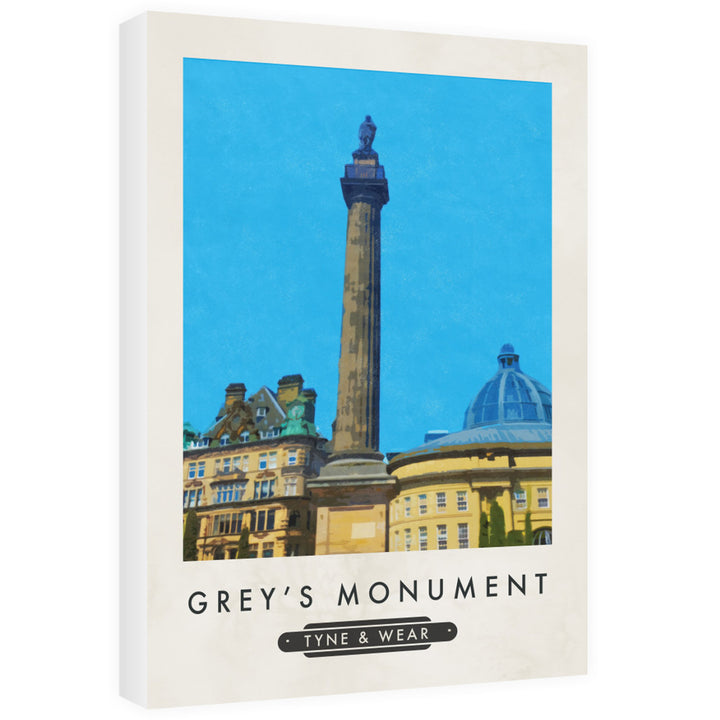 The Greys Monument, Newcastle-Upon-Tyne 60cm x 80cm Canvas