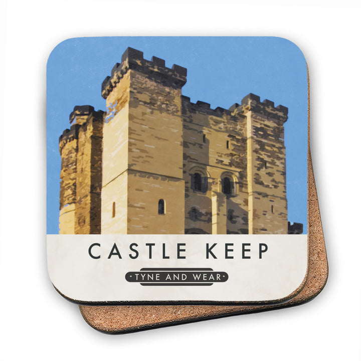 Castle Keep, Tyne and Wear MDF Coaster