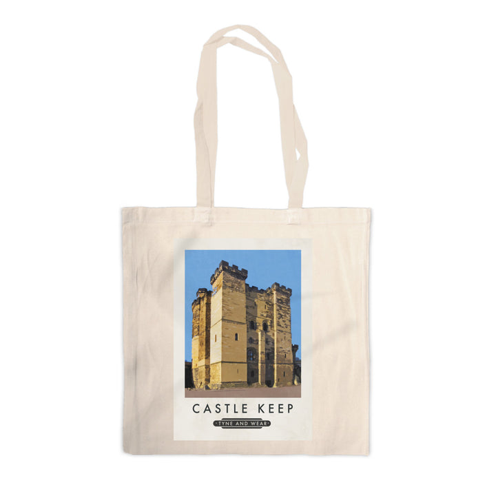 Castle Keep, Tyne and Wear Canvas Tote Bag
