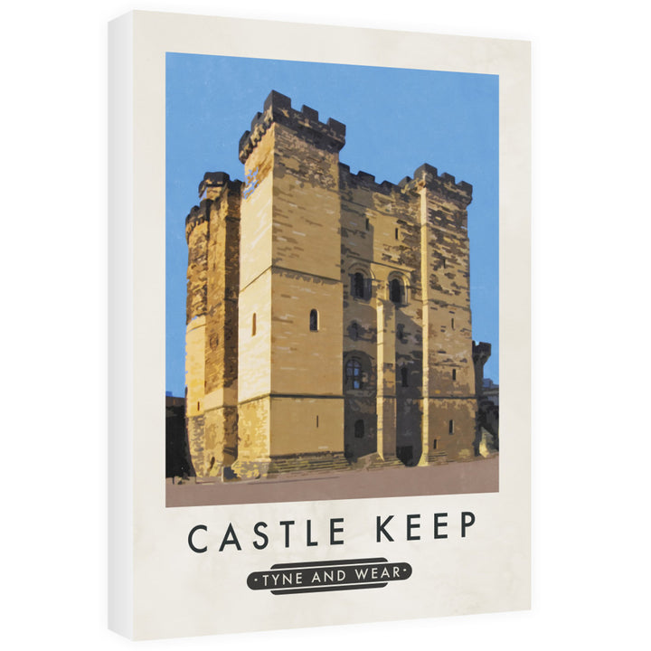 Castle Keep, Tyne and Wear 60cm x 80cm Canvas