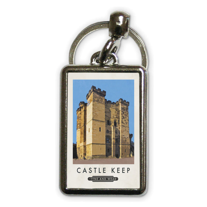 Castle Keep, Tyne and Wear Metal Keyring