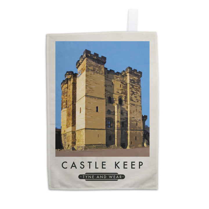 Castle Keep, Tyne and Wear Tea Towel