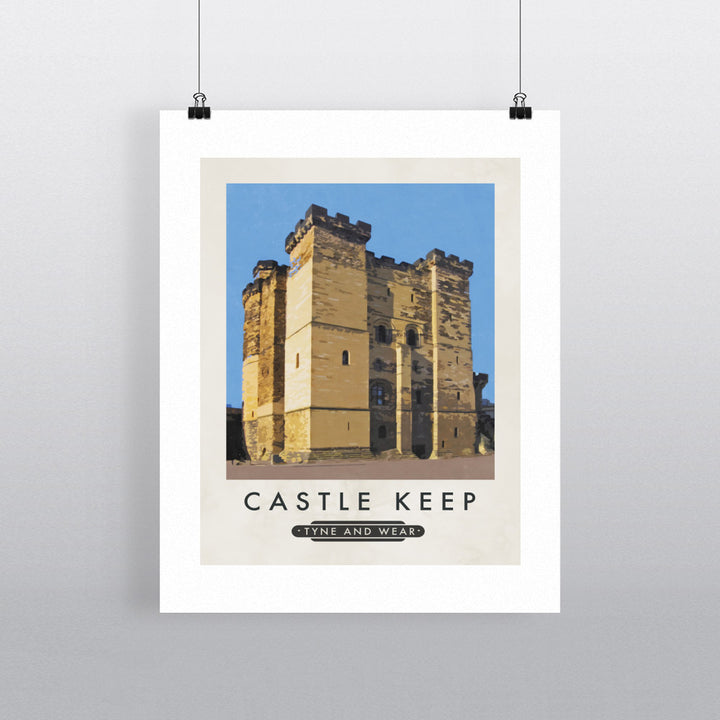 Castle Keep, Tyne and Wear 90x120cm Fine Art Print