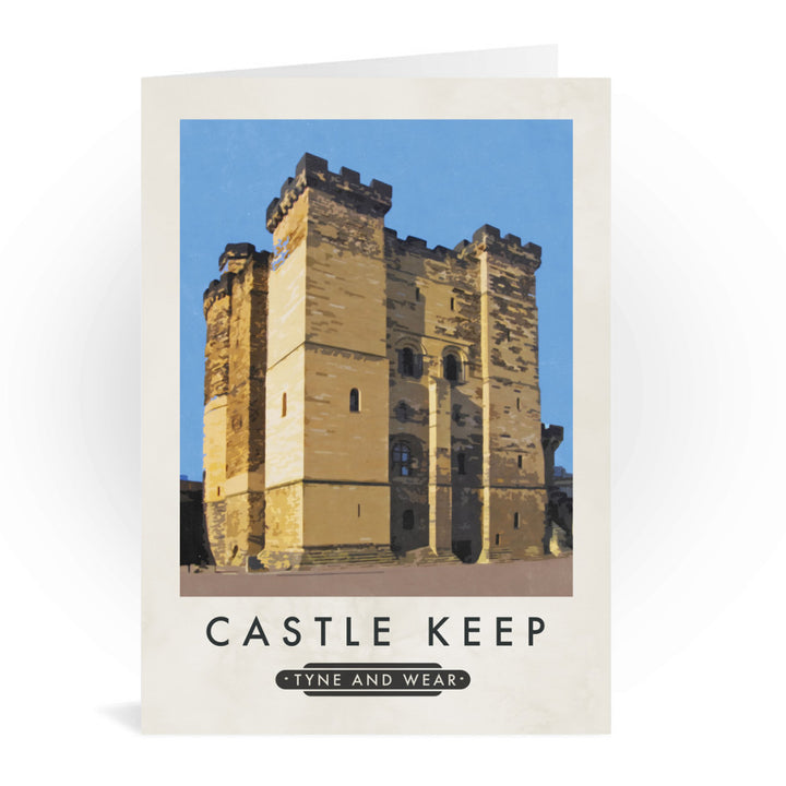 Castle Keep, Tyne and Wear Greeting Card 7x5