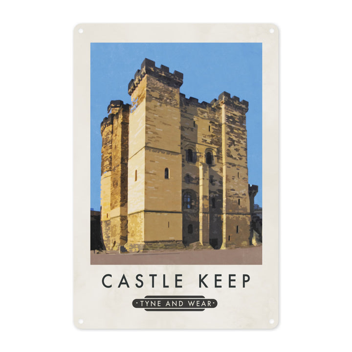 Castle Keep, Tyne and Wear Metal Sign