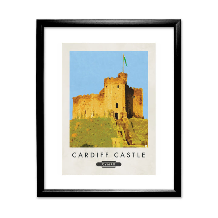 Cardiff Castle, Wales 11x14 Framed Print (Black)