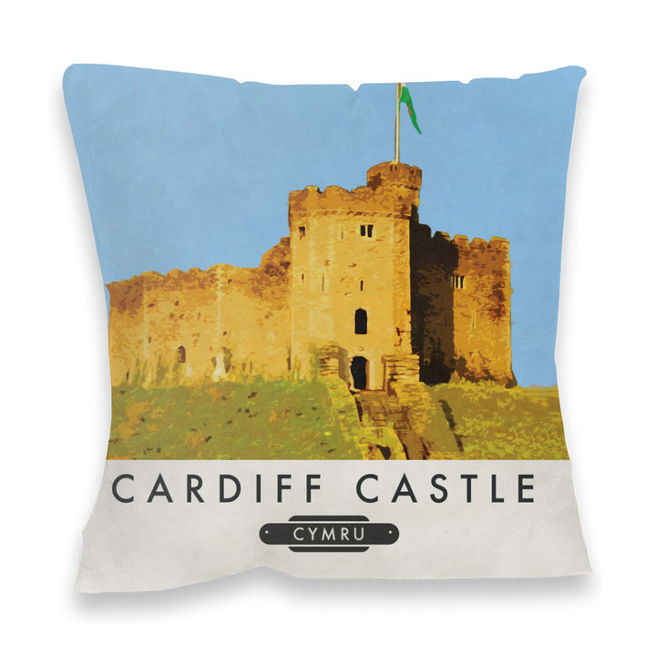 Cardiff Castle, Wales Fibre Filled Cushion