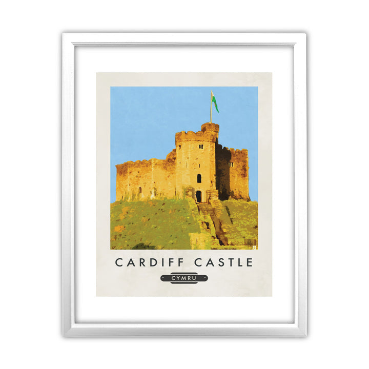 Cardiff Castle, Wales 11x14 Framed Print (White)