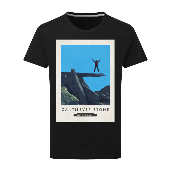 The Cantilever Stone, Glyder Fach, Wales T-Shirt