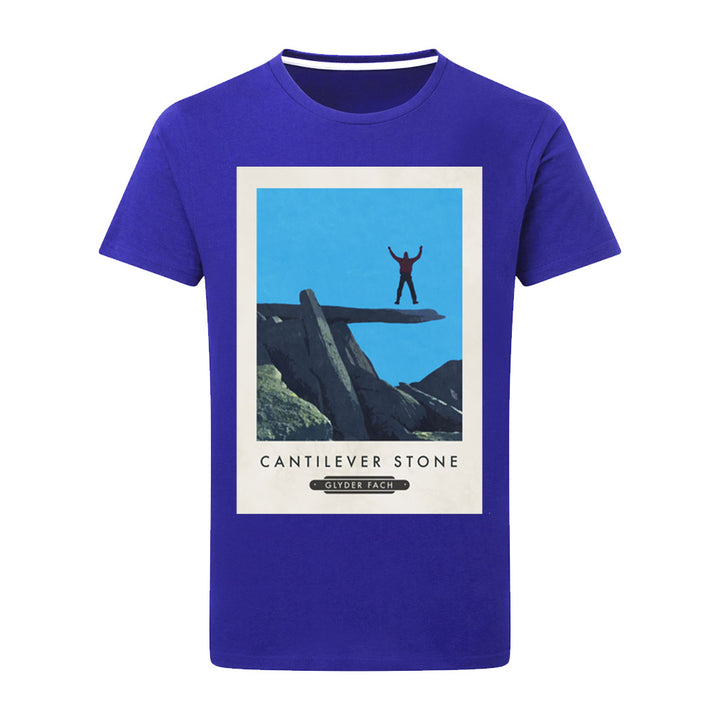 The Cantilever Stone, Glyder Fach, Wales T-Shirt