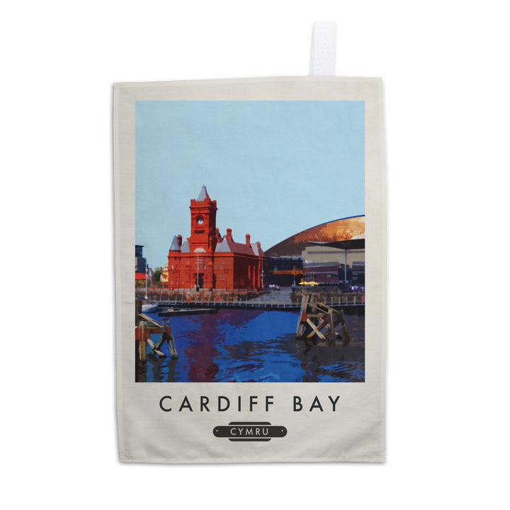 Cardiff Bay, Wales Tea Towel