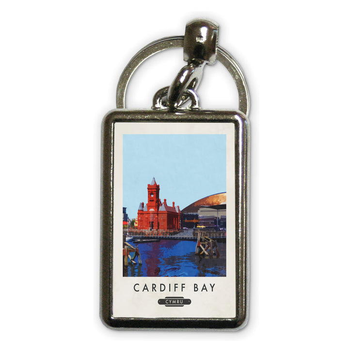 Cardiff Bay, Wales Metal Keyring