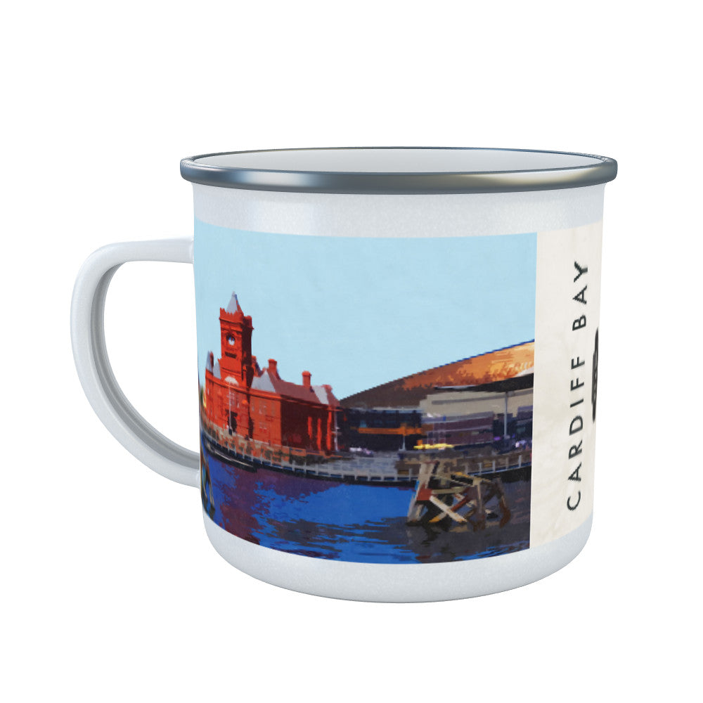 Cardiff Bay, Wales Enamel Mug