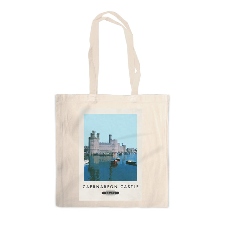 Caenarfon Castle, Wales Canvas Tote Bag