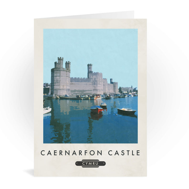 Caenarfon Castle, Wales Greeting Card 7x5