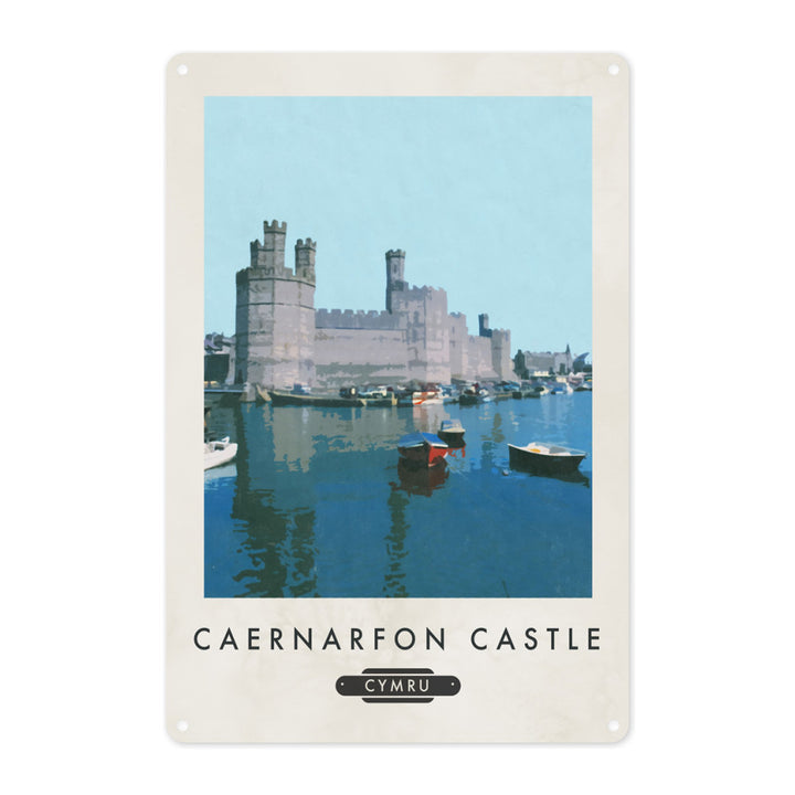 Caenarfon Castle, Wales Metal Sign