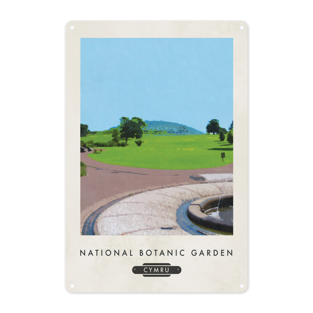 The National Botanic Garden, Wales Metal Sign