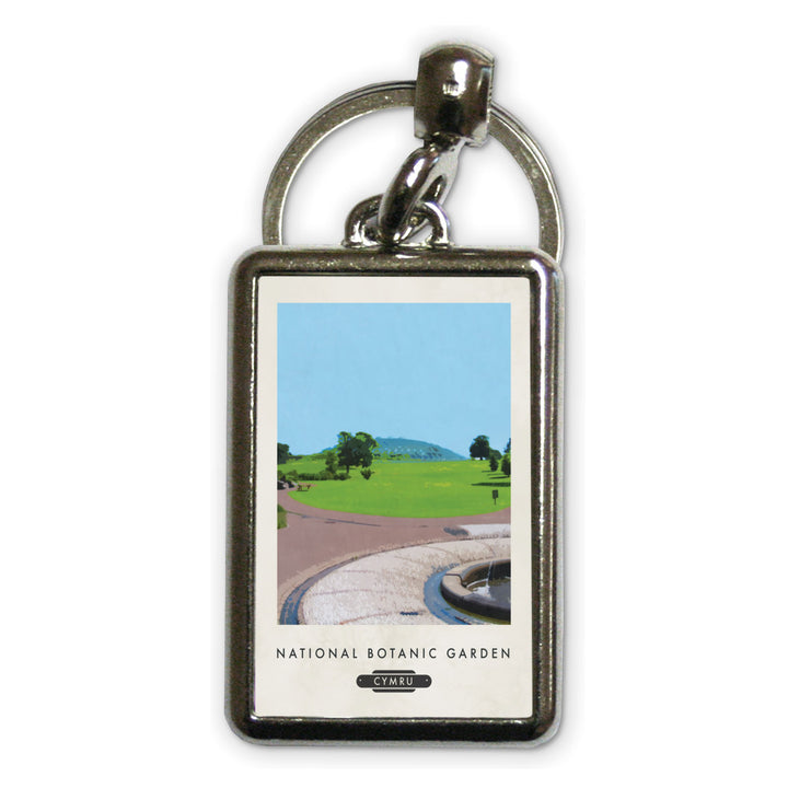 The National Botanic Garden, Wales Metal Keyring