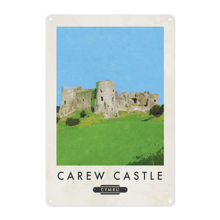 Carew Castle, Wales Metal Sign