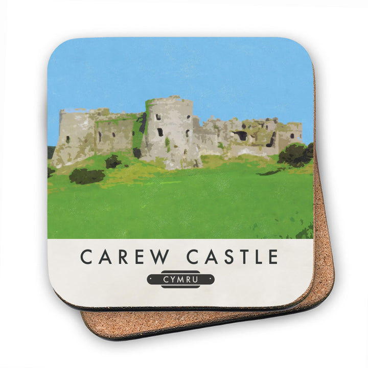 Carew Castle, Wales MDF Coaster