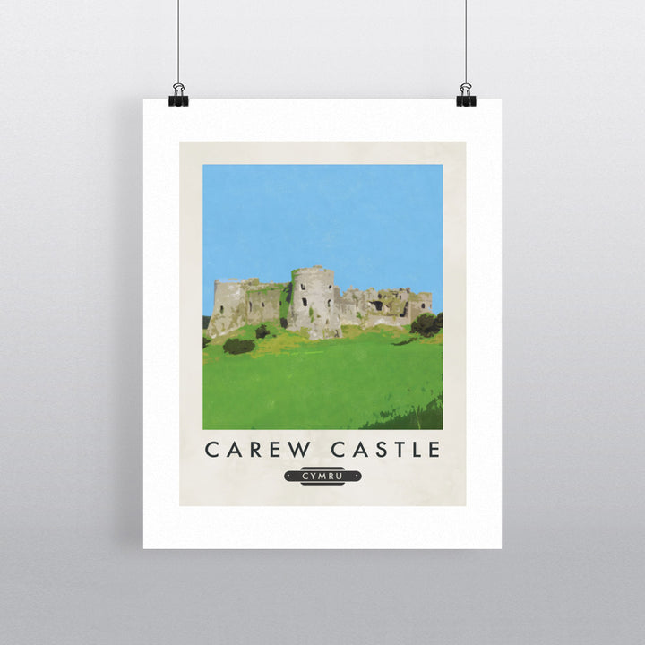 Carew Castle, Wales 90x120cm Fine Art Print