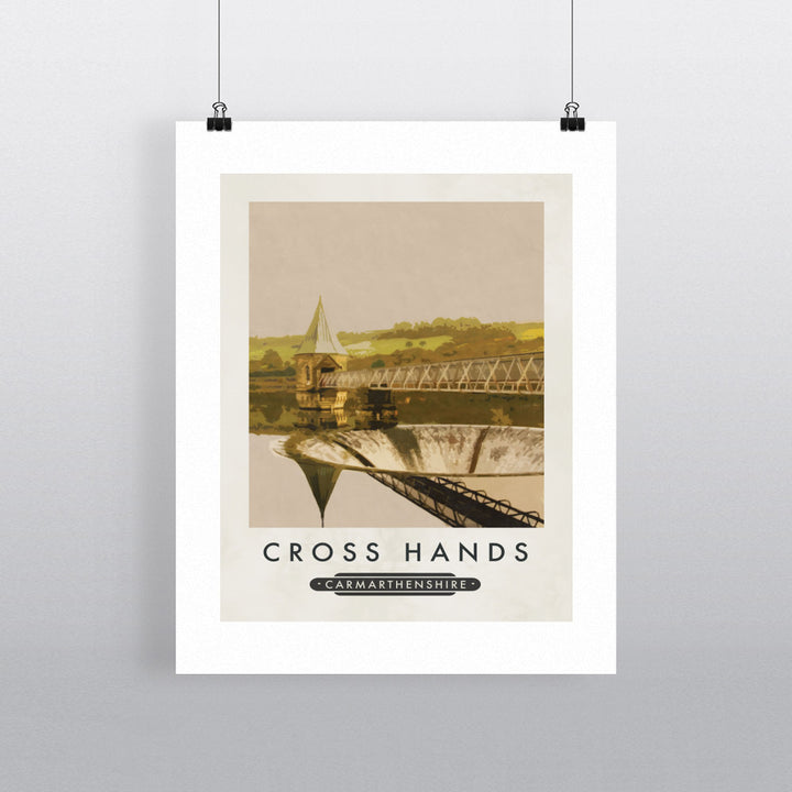 Cross Hands, Wales 90x120cm Fine Art Print
