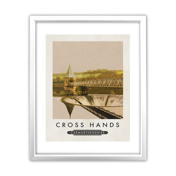 Cross Hands, Wales 11x14 Framed Print (White)