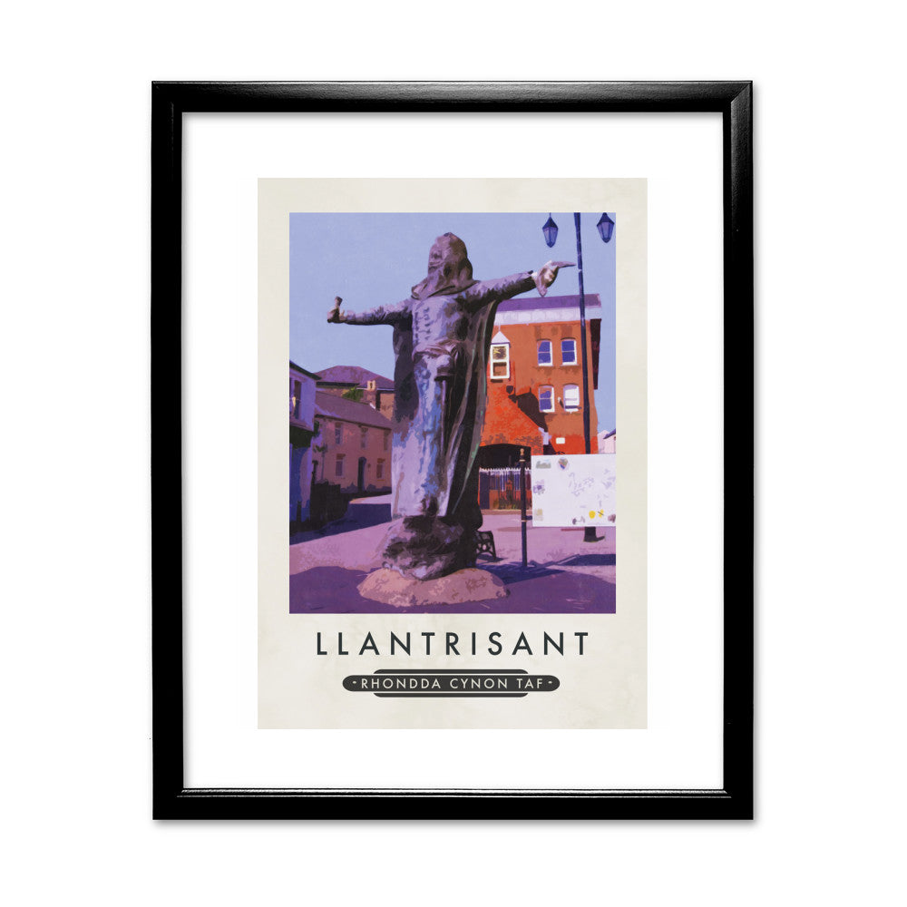 Llantrisant, Wales 11x14 Framed Print (Black)