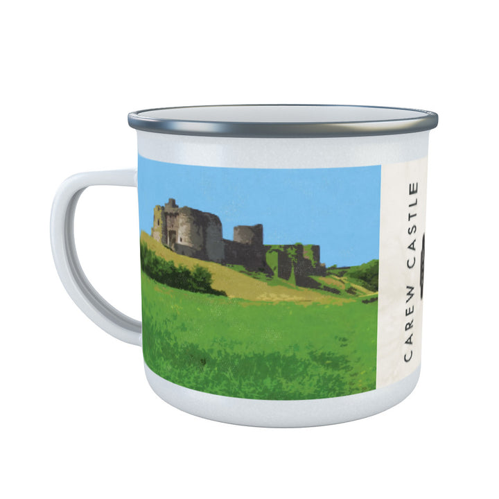 Laugherne Castle, Wales Enamel Mug