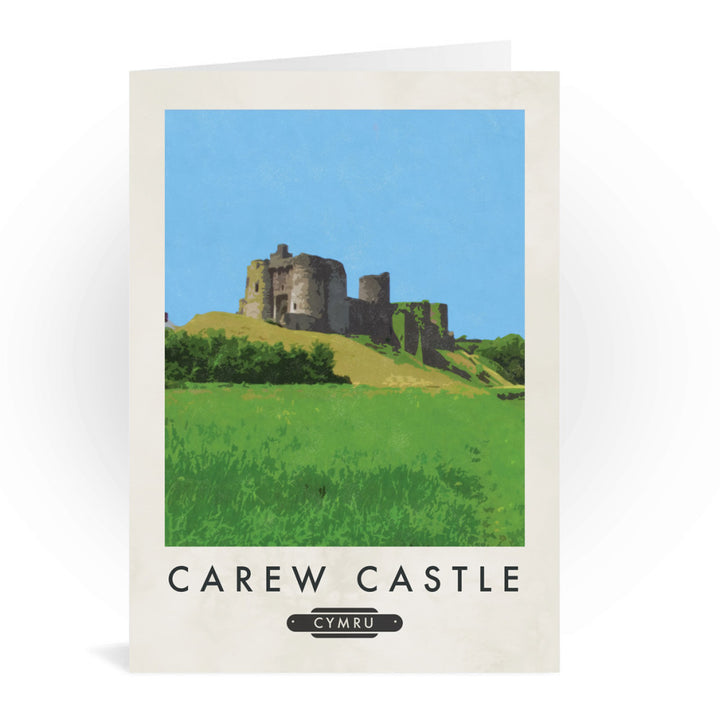 Laugherne Castle, Wales Greeting Card 7x5