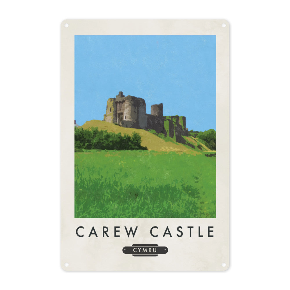 Laugherne Castle, Wales Metal Sign