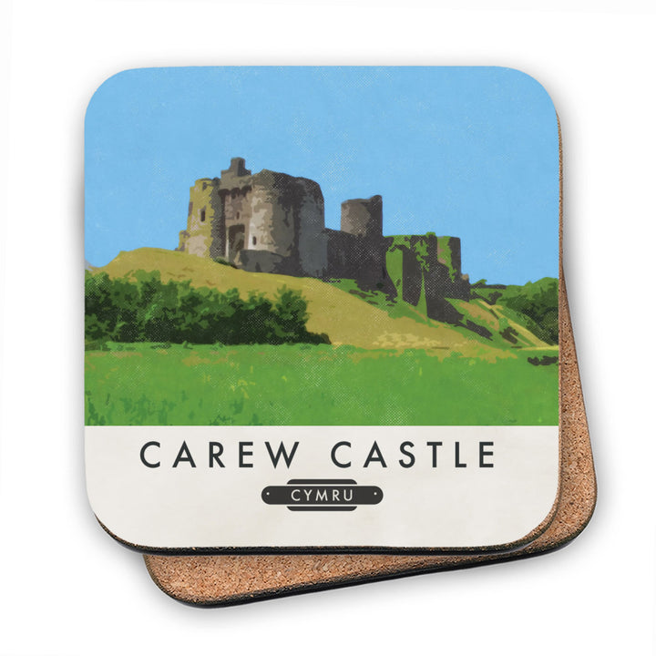Laugherne Castle, Wales MDF Coaster