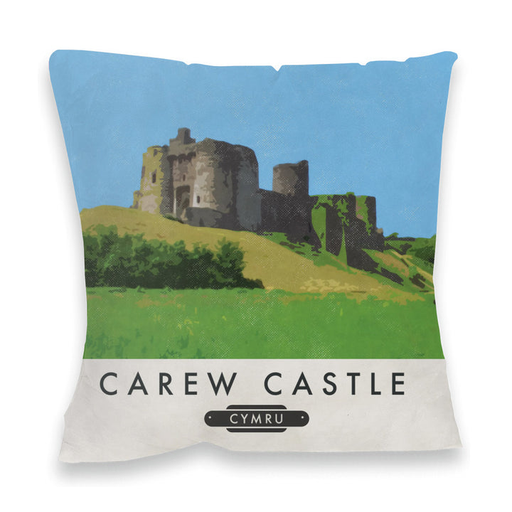 Laugherne Castle, Wales Fibre Filled Cushion