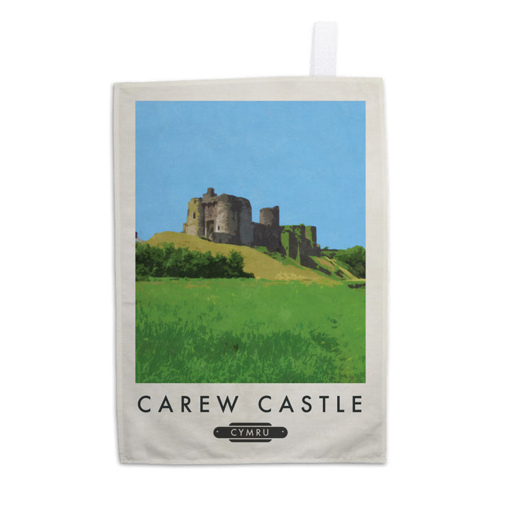 Laugherne Castle, Wales Tea Towel