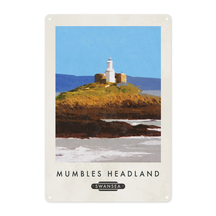 Mumbles Headland, Wales Metal Sign