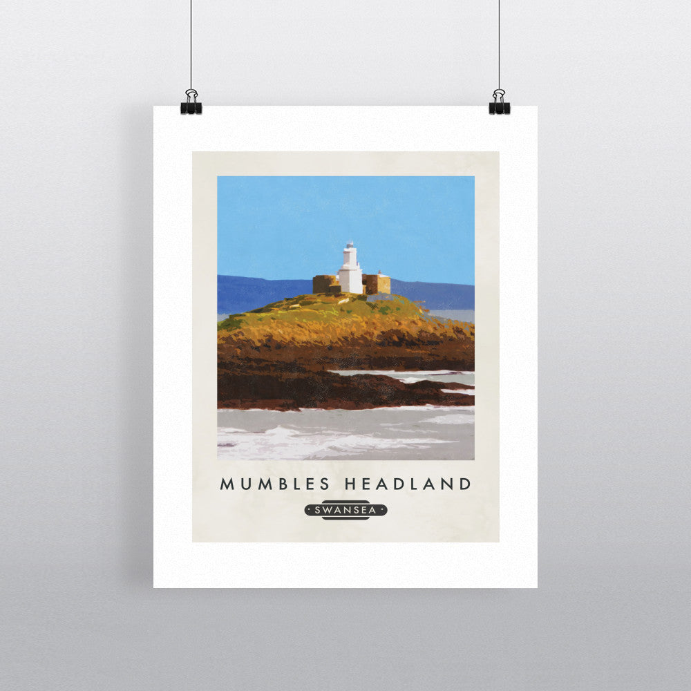 Mumbles Headland, Wales 90x120cm Fine Art Print