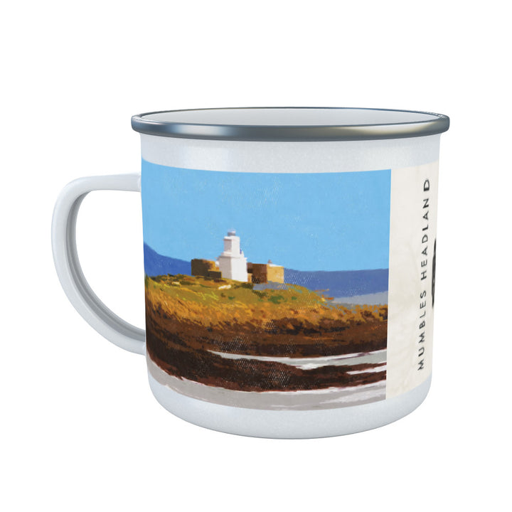 Mumbles Headland, Wales Enamel Mug