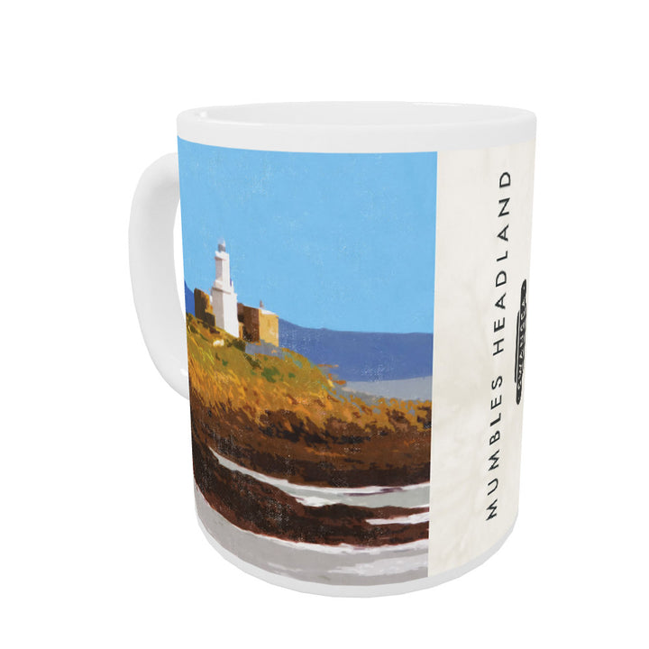 Mumbles Headland, Wales Coloured Insert Mug