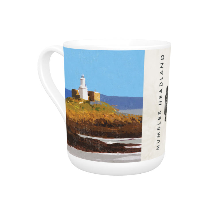 Mumbles Headland, Wales Bone China Mug