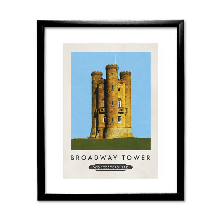 Broadway Tower, Worcestershire 11x14 Framed Print (Black)