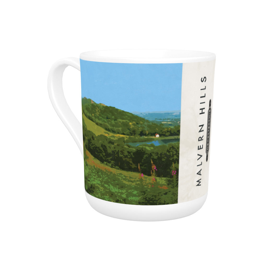 The Malvern Hills, Worcestershire Bone China Mug