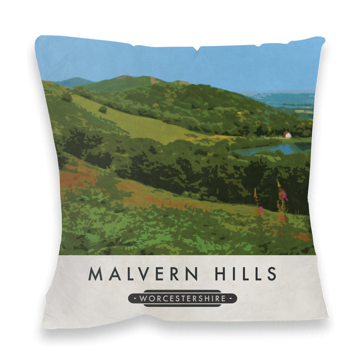 The Malvern Hills, Worcestershire Fibre Filled Cushion